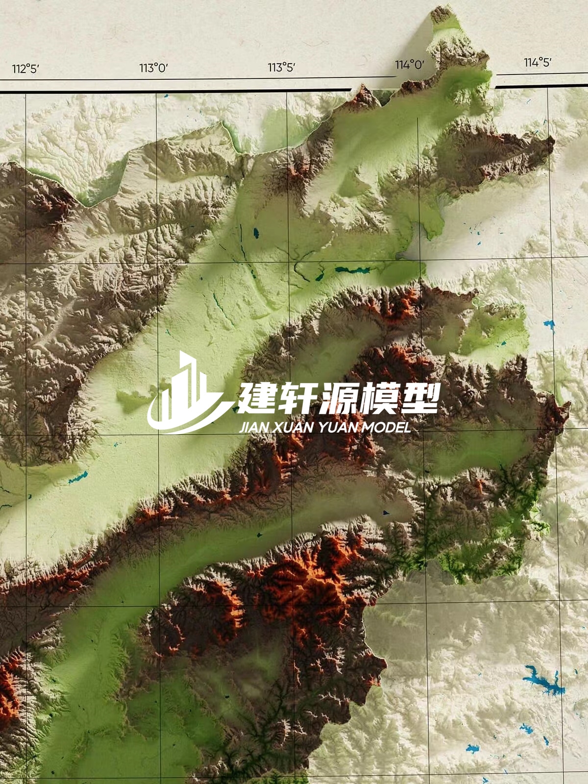 内黄地形模型制作